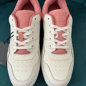 Women's Pink and White Sneakers